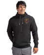 Real Salt Lake Cutter & Buck Roam Epic Versatility Half Zip Recycled Mens Hooded Pullover Black Front