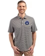CF Montréal Cutter & Buck Forge Eco Double Stripe Stretch Recycled Mens Big &Tall Polo Black/White Front