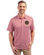 Atlanta United FC - Cutter & Buck Forge Eco Double Stripe Stretch Recycled Mens Polo Cardinal Red/White Front