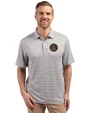 Atlanta United FC - Cutter & Buck Forge Eco Double Stripe Stretch Recycled Mens Polo Polished/White Front