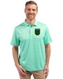 Austin FC - Cutter & Buck Forge Eco Double Stripe Stretch Recycled Mens Polo Fresh Mint/White Front