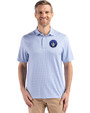 CF Montréal Cutter & Buck Pike Eco Diamond Dot Print Recycled Mens Polo Tour Blue Front