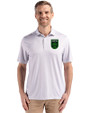Austin FC - Cutter & Buck Pike Eco Diamond Dot Print Recycled Mens Polo Polished Medium Gray Front