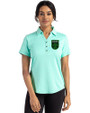 Austin FC - Cutter & Buck Forge Eco Stretch Recycled Womens Short Sleeve Polo Fresh Mint Heather Front