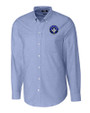 CF Montréal Cutter & Buck Easy Care Stretch Oxford Mens Long Sleeve Button Down Shirt French Blue Mannequin
