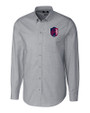 St. Louis City SC Cutter & Buck Stretch Oxford Mens Long Sleeve Dress Shirt Charcoal Mannequin