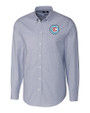 Chicago Fire FC Cutter & Buck Stretch Oxford Mens Long Sleeve Dress Shirt Light Blue Mannequin