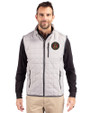 Atlanta United FC - Cutter & Buck Rainier PrimaLoft® Mens Big and Tall Eco Insulated Full Zip Puffer Vest Polished Medium Gray Front