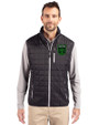 Austin FC - Cutter & Buck Rainier PrimaLoft® Mens Big and Tall Eco Insulated Full Zip Puffer Vest Black Front