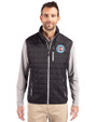 Chicago Fire FC Cutter & Buck Rainier PrimaLoft® Mens Big and Tall Eco Insulated Full Zip Puffer Vest Black Front