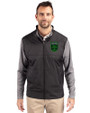 Austin FC - Cutter & Buck Stealth Hybrid Quilted Mens Full Zip Windbreaker Jacket Black Front