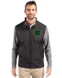Austin FC - Cutter & Buck Stealth Hybrid Quilted Mens Full Zip Windbreaker Jacket Black Front