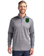 Austin FC - Cutter & Buck Traverse Stretch Eco Stripe Quarter Zip Mens Pullover Elemental Grey Front