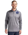CF Montréal Cutter & Buck Traverse Stretch Eco Stripe Quarter Zip Mens Pullover Elemental Grey Front