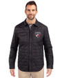 FC Dallas Cutter & Buck Rainier PrimaLoft® Mens Eco Insulated Quilted Shirt Jacket Black Front