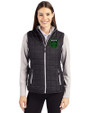 Austin FC - Cutter & Buck Rainier PrimaLoft® Womens Eco Insulated Full Zip Puffer Vest Black Front