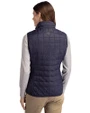 St. Louis City SC Cutter & Buck Rainier PrimaLoft® Womens Eco Insulated Full Zip Puffer Vest Dark Navy/Silver Back