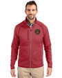 Atlanta United FC - Cutter & Buck Mainsail Sweater-Knit Mens Full Zip Jacket Cardinal Red Heather Front