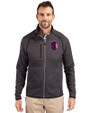 St. Louis City SC Cutter & Buck Mainsail Sweater-Knit Mens Full Zip Jacket Charcoal Heather Front