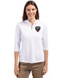 D.C. United Cutter & Buck Virtue Eco Pique Recycled Half Zip Pullover Womens Hoodie White Front