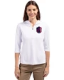 St. Louis City SC Cutter & Buck Virtue Eco Pique Recycled Half Zip Pullover Womens Hoodie White Front