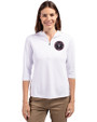 Inter Miami CF Cutter & Buck Virtue Eco Pique Recycled Half Zip Pullover Womens Hoodie White Front