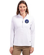 CF Montréal Cutter & Buck Adapt Eco Knit Stretch Recycled Womens Half Zip Pullover White Front
