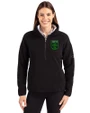 Austin FC - Cutter & Buck Cascade Epic Comfort Recycled Sherpa Fleece Womens Pullover Jacket Black Front