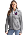 St. Louis City SC Cutter & Buck Mainsail Sweater-Knit Womens Full Zip Jacket Polished Heather Front