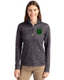 Austin FC - Cutter & Buck Traverse Stretch Eco Camo Print Quarter Zip Womens Pullover Black Front