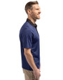 Real Salt Lake Cutter & Buck Virtue Eco Pique Micro Stripe Recycled Mens Big & Tall Polo Tour Blue/Black Side