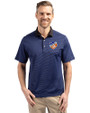 FC Cincinnati Cutter & Buck Virtue Eco Pique Micro Stripe Recycled Mens Polo Tour Blue/Black Front