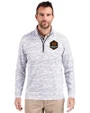 Houston Dynamo FC Cutter & Buck Traverse Stretch Eco Camo Print Quarter Zip Mens Big and Tall Pullover Charcoal Front