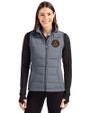 Atlanta United FC - Cutter & Buck Evoke Hybrid Softshell Recycled Womens Full Zip Vest Elemental Grey Front