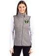 Portland Timbers Cutter & Buck Mainsail Sweater Knit Womens Asymmetrical Vest Polished Heather Front