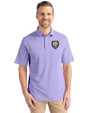 Orlando City SC Cutter & Buck Virtue Eco Pique Recycled Mens Polo Hyacinth Front