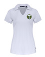 Portland Timbers Cutter & Buck Daybreak Recycled Womens V-Neck Polo White Mannequin