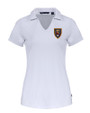 Real Salt Lake Cutter & Buck Daybreak Eco Recycled Womens V-neck Polo White Mannequin