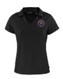 Inter Miami CF Cutter & Buck Daybreak Eco Recycled Womens V-neck Polo Black Mannequin