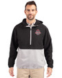 Toronto FC Cutter & Buck Charter Eco Recycled Mens Anorak Jacket Black/Polished Front