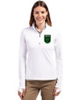 Austin FC - Cutter & Buck Traverse Stretch Eco Quarter Zip Womens Pullover White Front