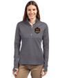Houston Dynamo FC Cutter & Buck Traverse Stretch Eco Quarter Zip Womens Pullover Elemental Grey Front