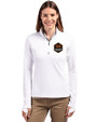 Houston Dynamo FC Cutter & Buck Traverse Stretch Eco Quarter Zip Womens Pullover White Front