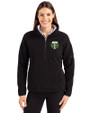 Portland Timbers Cutter & Buck Cascade Eco Fleece Womens Pullover Jacket Black Front