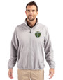 Portland Timbers Cutter & Buck Charter Eco Knit Recycled Big & Tall Full-Zip Jacket Polished Medium Gray Front