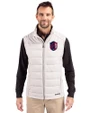 St. Louis City SC Cutter & Buck Evoke Hybrid Softshell Recycled Mens Full Zip Vest CONCRETE Front