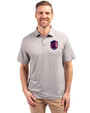 St. Louis City SC Cutter & Buck Forge Eco Stretch Recycled Mens Polo Polished Medium Gray Front