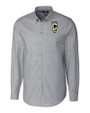 Columbus Crew Cutter & Buck Stretch Oxford Mens Long Sleeve Dress Shirt Charcoal Mannequin