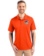 FC Cincinnati Cutter & Buck Prospect Eco Textured Stretch Recycled Mens Big & Tall Polo College Orange Front