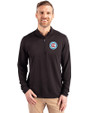 Chicago Fire FC Cutter & Buck Virtue Eco Pique Recycled Quarter Zip Mens Pullover Black Front